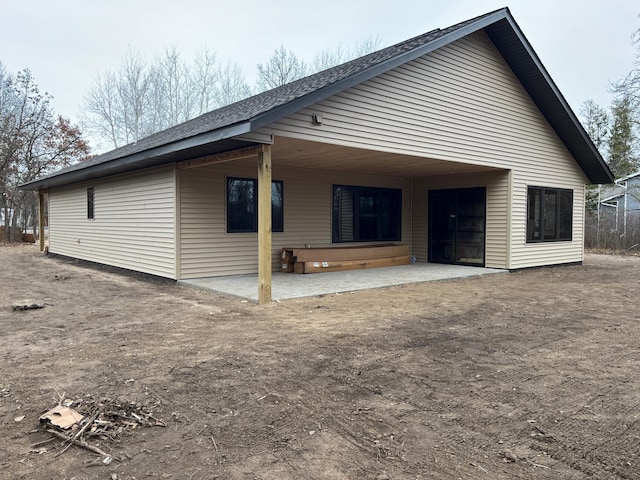 view of front of property with a patio