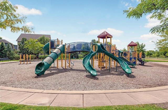 view of jungle gym