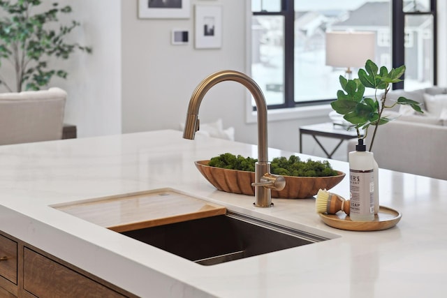 interior details with sink