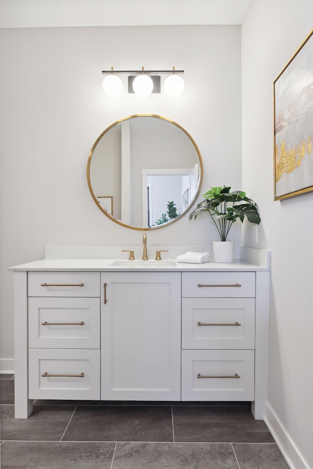 bathroom featuring vanity