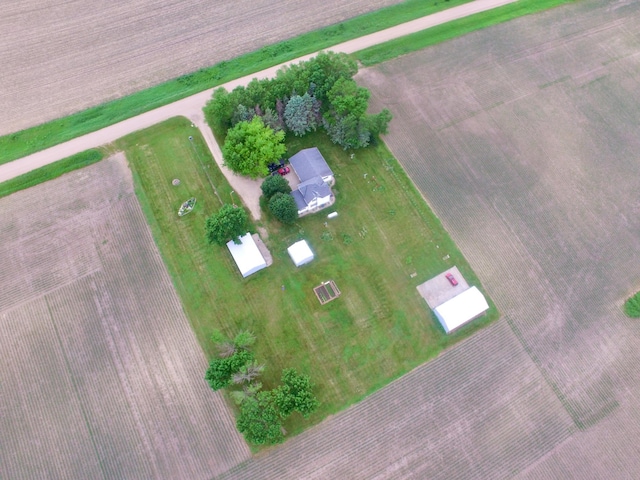 bird's eye view featuring a rural view