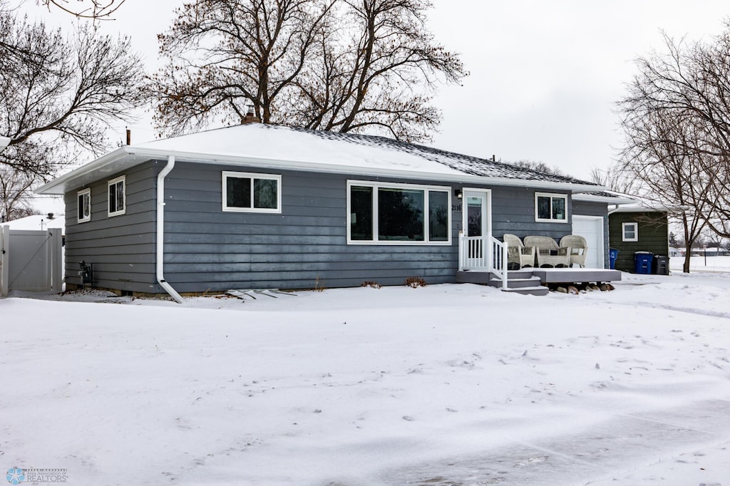 view of ranch-style home