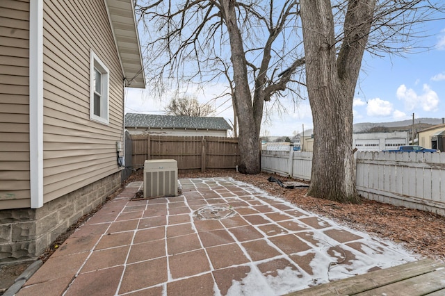 view of patio / terrace featuring cooling unit