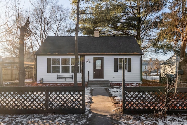 view of front of home