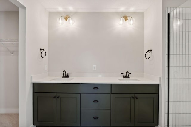 bathroom featuring vanity