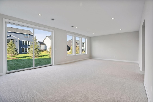 view of carpeted empty room