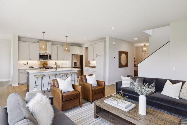 living room featuring light wood-type flooring