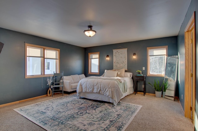 bedroom featuring carpet floors