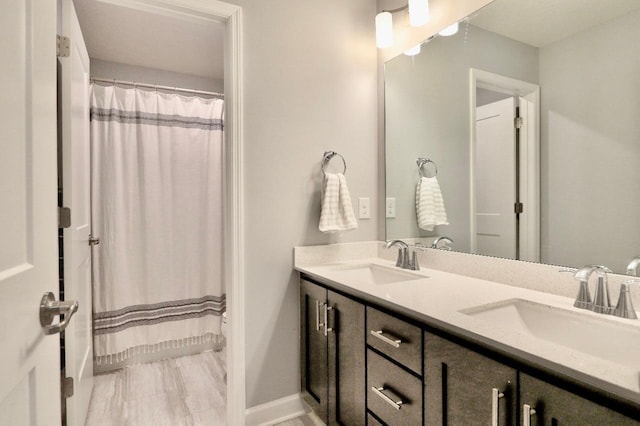 bathroom featuring vanity