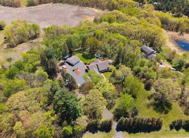 16331 Crosstown Blvd NW, Andover, MN 55304 - aerial view of property and surrounding area featuring a heavily wooded area