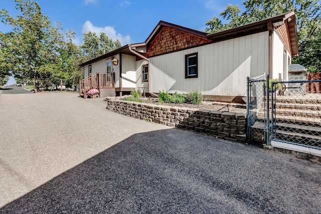 view of front of home