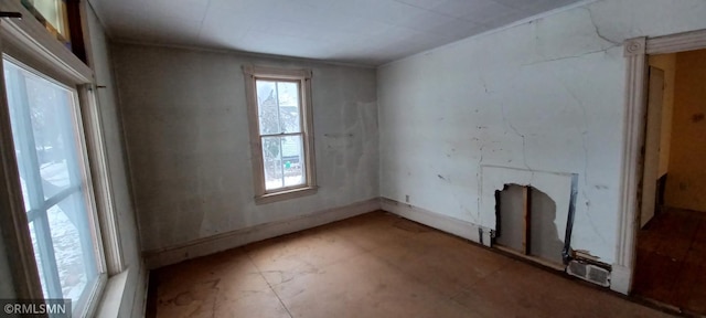 view of unfurnished living room