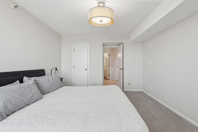 bedroom with carpet flooring