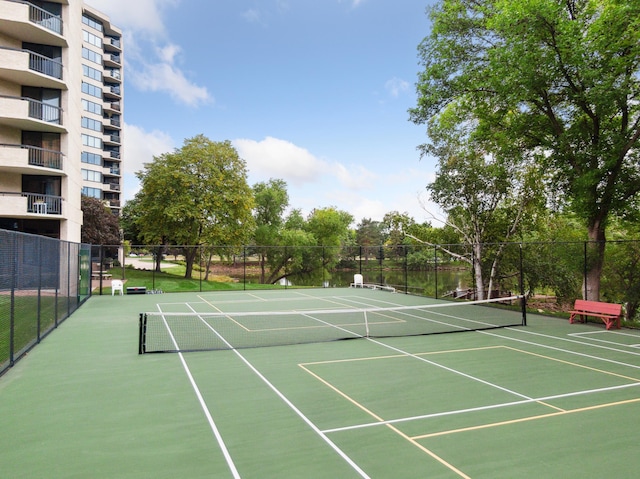 view of sport court