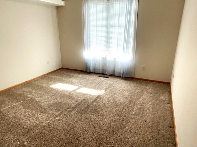 view of carpeted empty room