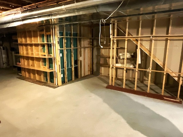 view of basement