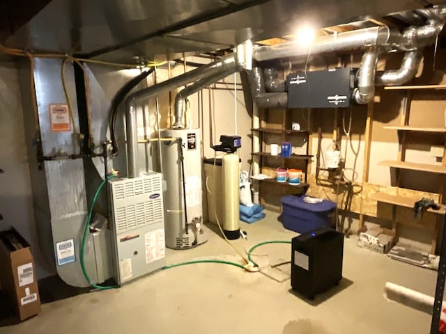 utilities featuring gas water heater