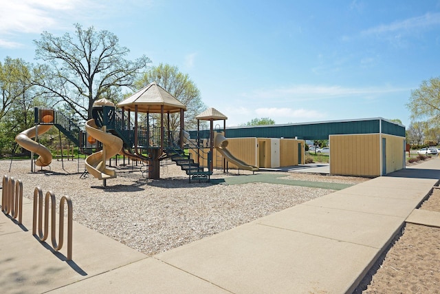 view of jungle gym