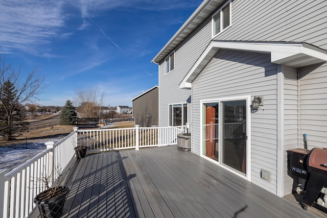 deck with grilling area