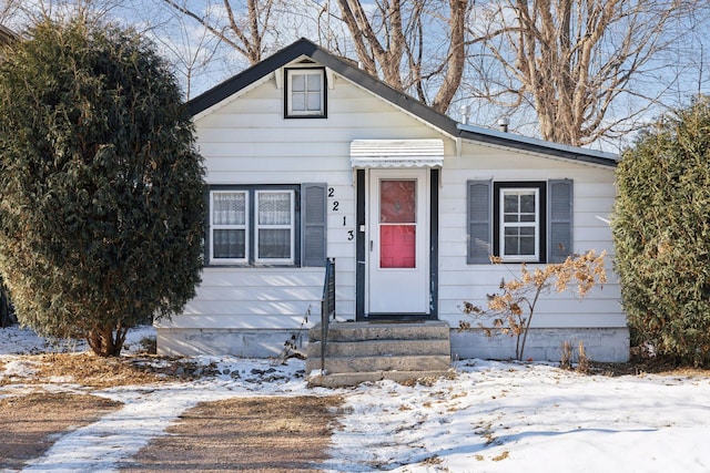 view of bungalow-style house