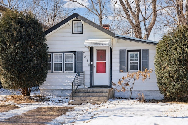 view of bungalow