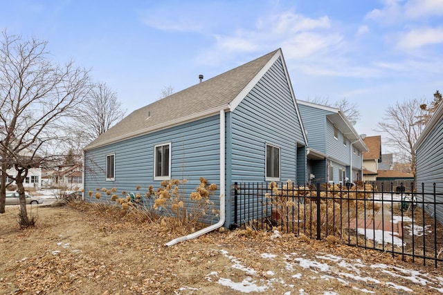 view of side of property