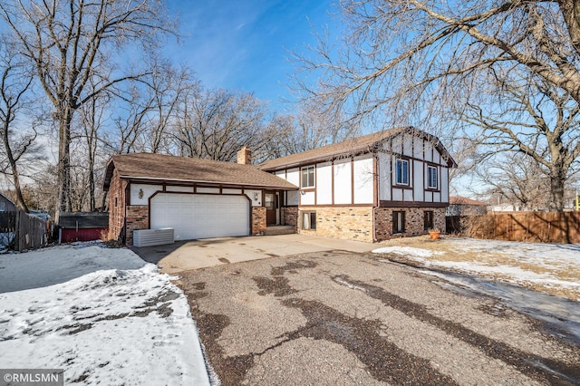 view of front of home featuring a garage