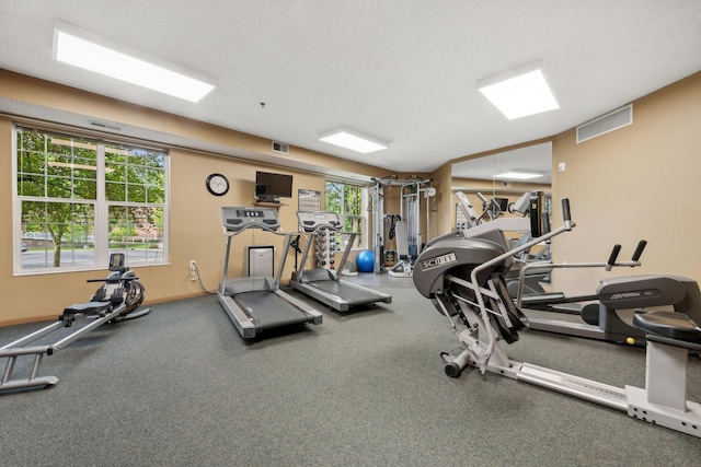 view of workout area