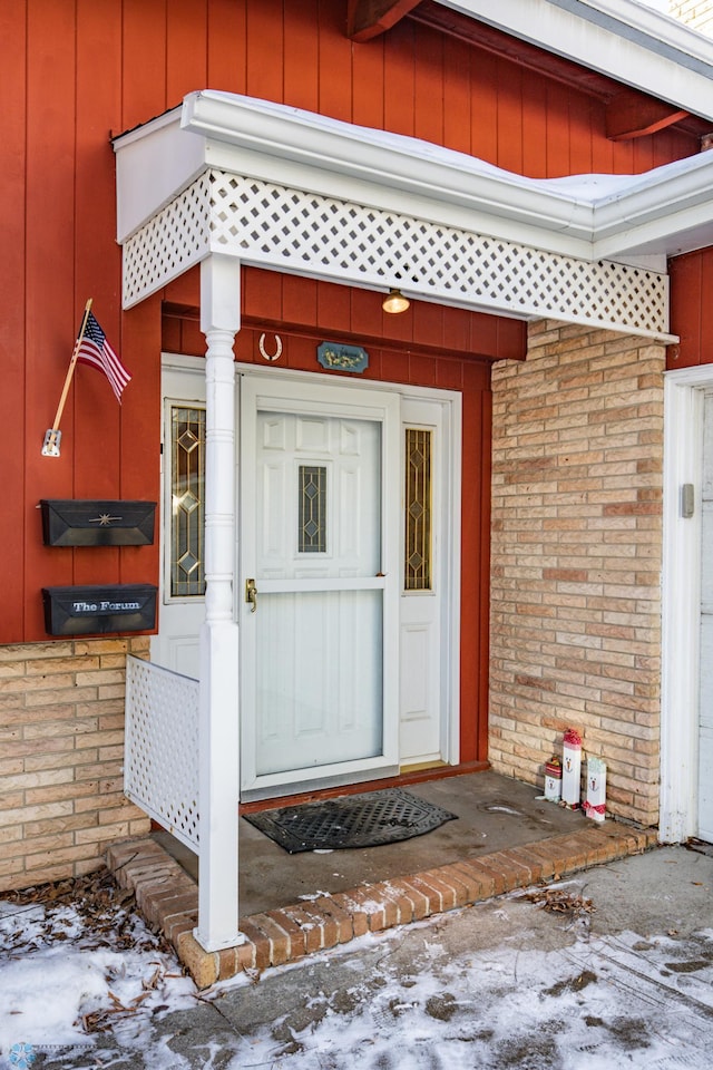 view of entrance to property