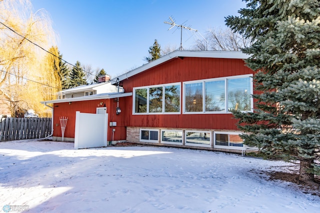 view of front of home