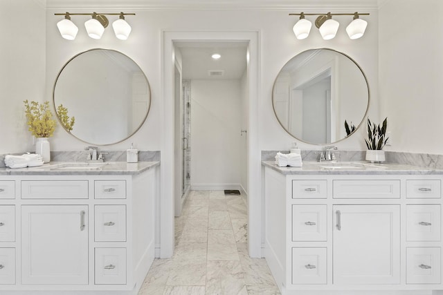 bathroom with vanity