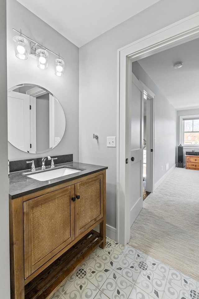 bathroom with vanity