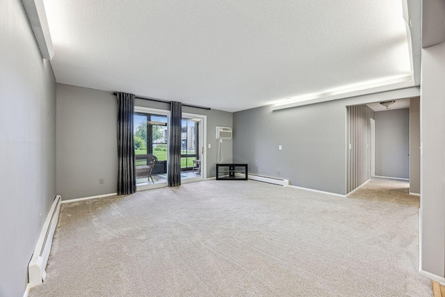 4380 Brookside Ct Unit 116, Edina, MN 55436 - spare room with a baseboard radiator, a textured ceiling, carpet, and baseboard heating