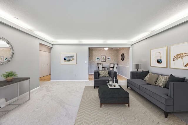 4380 Brookside Ct Unit 116, Edina, MN 55436 - carpeted living area featuring baseboards and a ceiling fan
