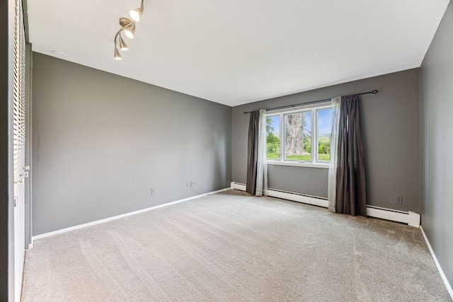 4380 Brookside Ct Unit 116, Edina, MN 55436 - empty room featuring carpet and a baseboard heating unit