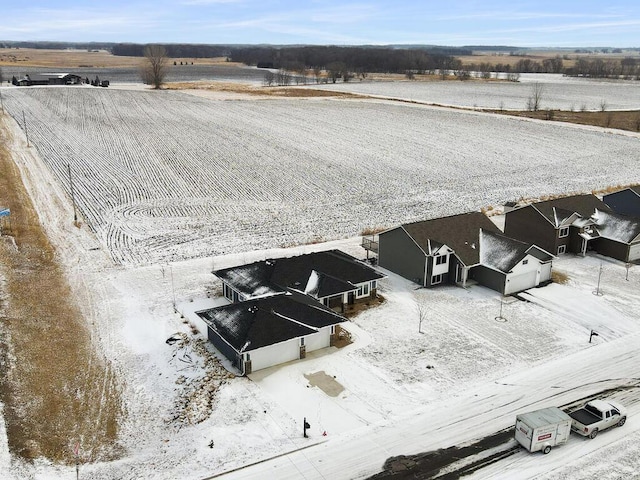 drone / aerial view featuring a rural view