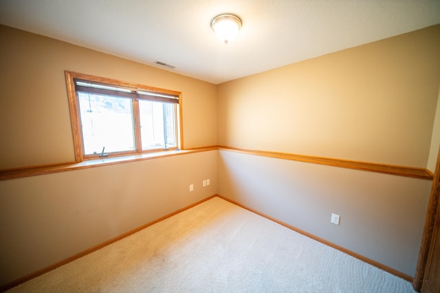 view of carpeted empty room