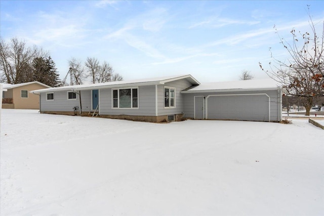 ranch-style house with a garage