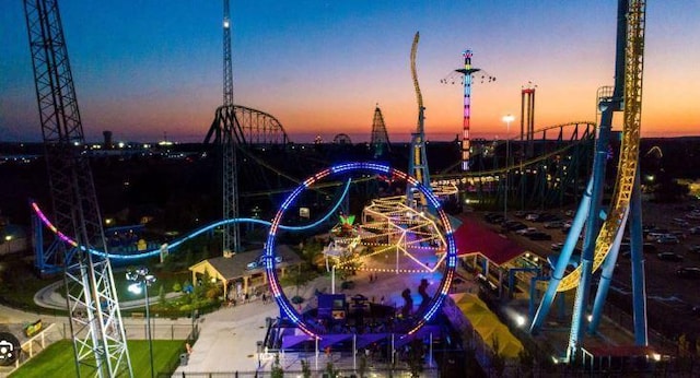 view of playground at dusk