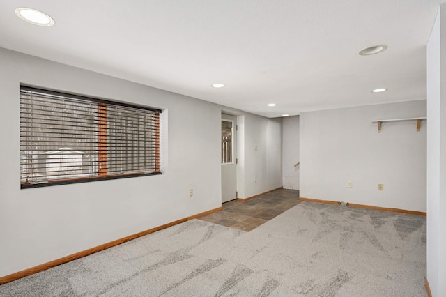 view of carpeted empty room