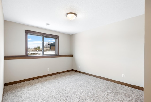 view of carpeted empty room