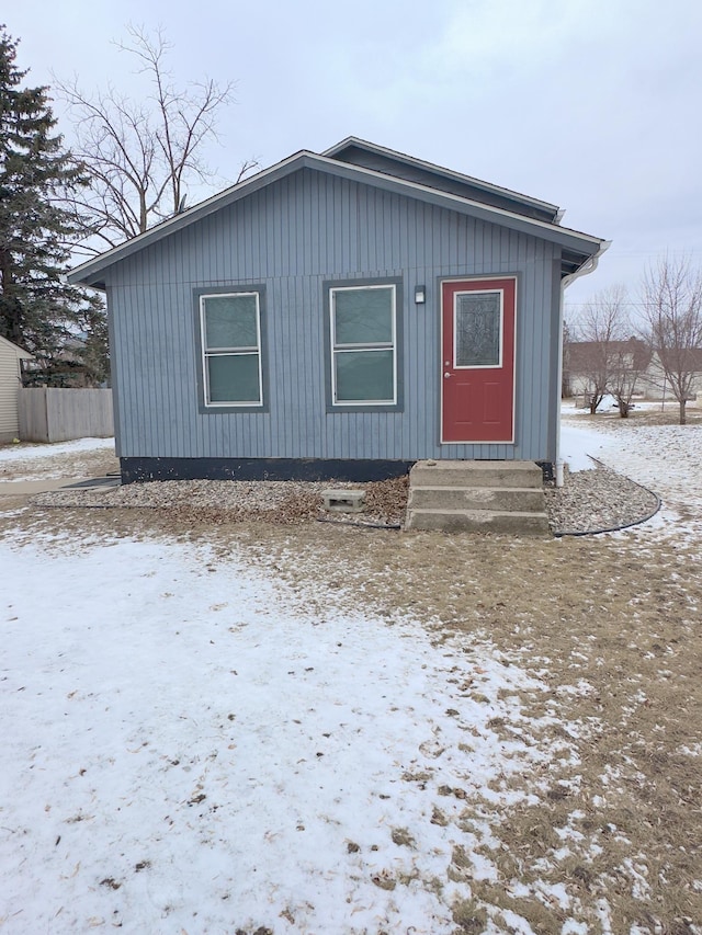 view of front of home