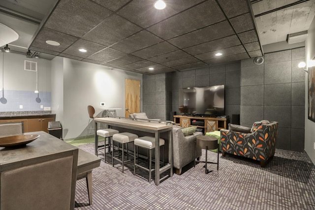 2929 Chicago Ave Unit 1216, Minneapolis, MN 55407 - living room featuring recessed lighting and carpet flooring