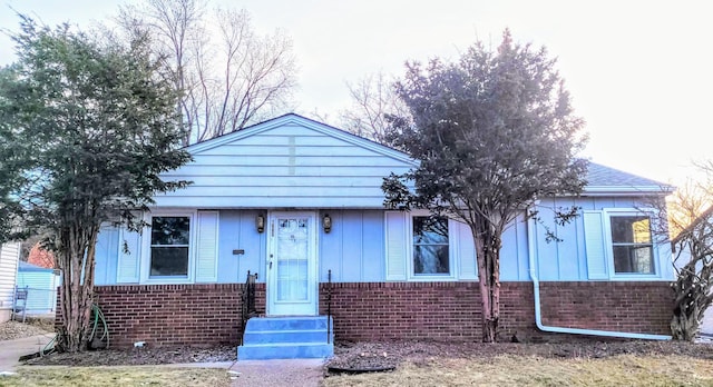 view of bungalow