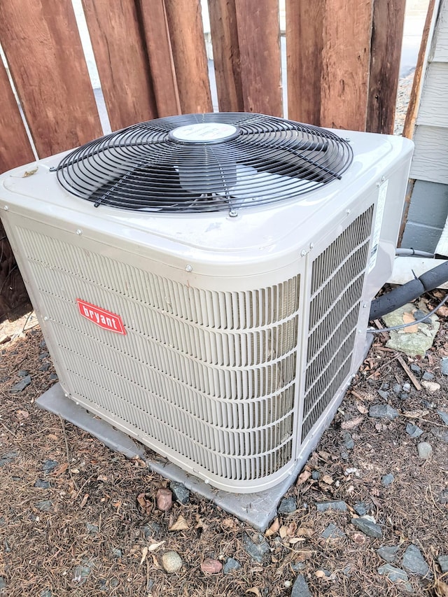 exterior details with central AC unit