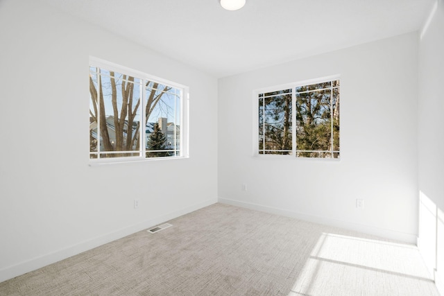 unfurnished room with carpet