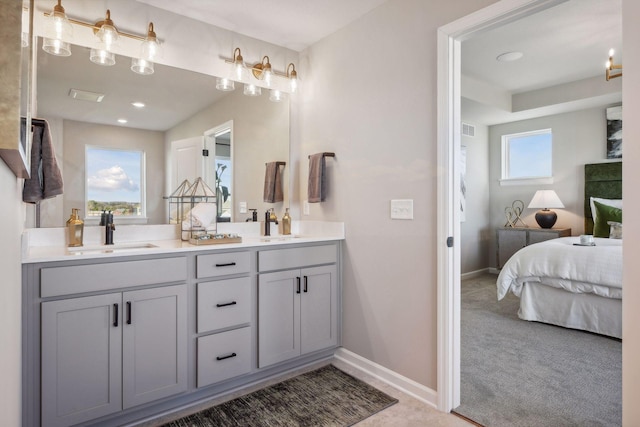 bathroom with vanity