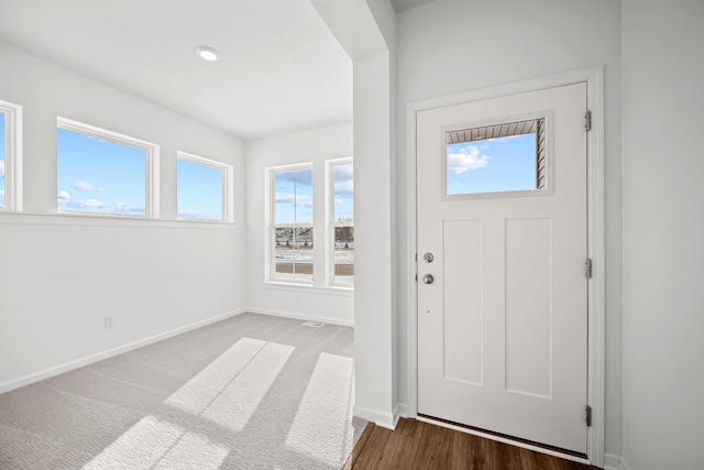 entryway with baseboards