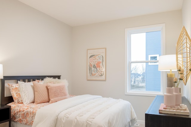 bedroom with baseboards