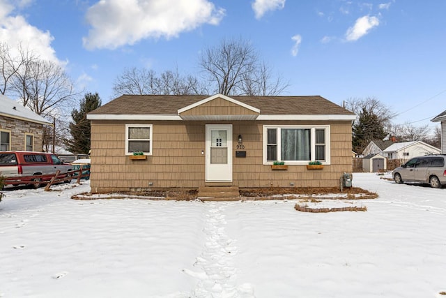 view of bungalow